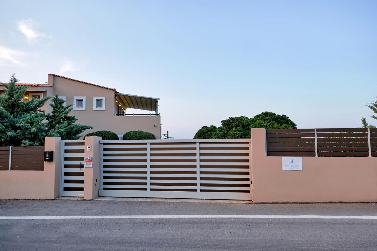 Four Seasons Private Villa - Seaview - Big Heated Pool - Gym - Sport Activities Gouves Exterior photo