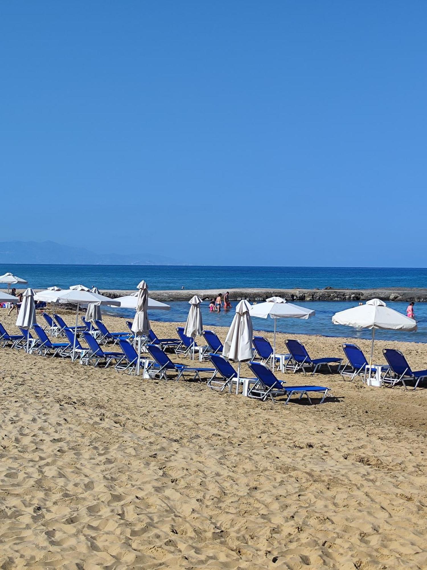 Four Seasons Private Villa - Seaview - Big Heated Pool - Gym - Sport Activities Gouves Exterior photo