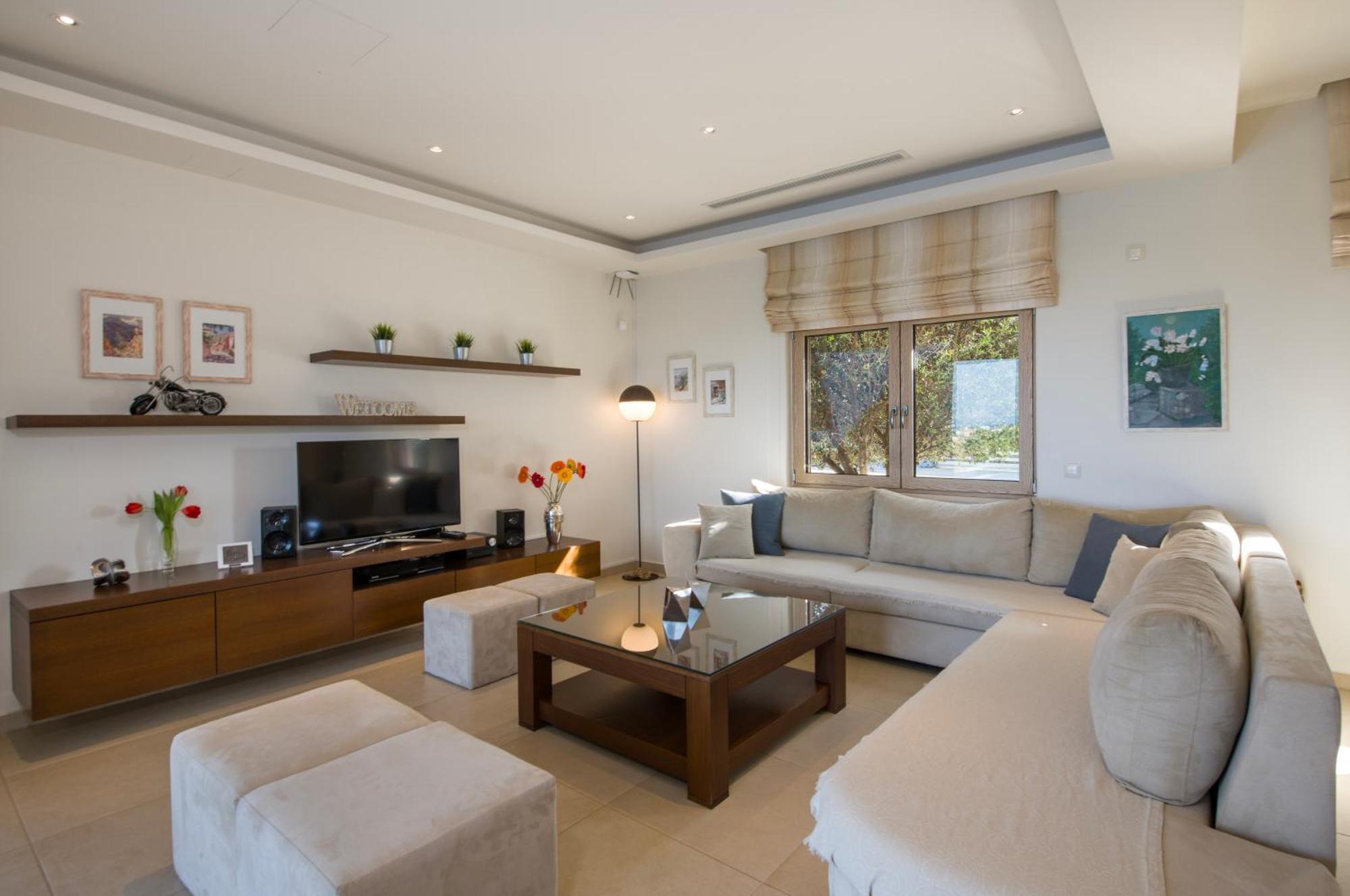 Four Seasons Private Villa - Seaview - Big Heated Pool - Gym - Sport Activities Gouves Exterior photo