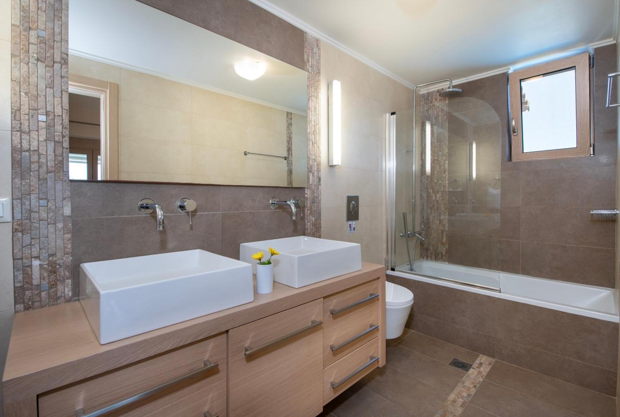 Four Seasons Private Villa - Seaview - Big Heated Pool - Gym - Sport Activities Gouves Exterior photo